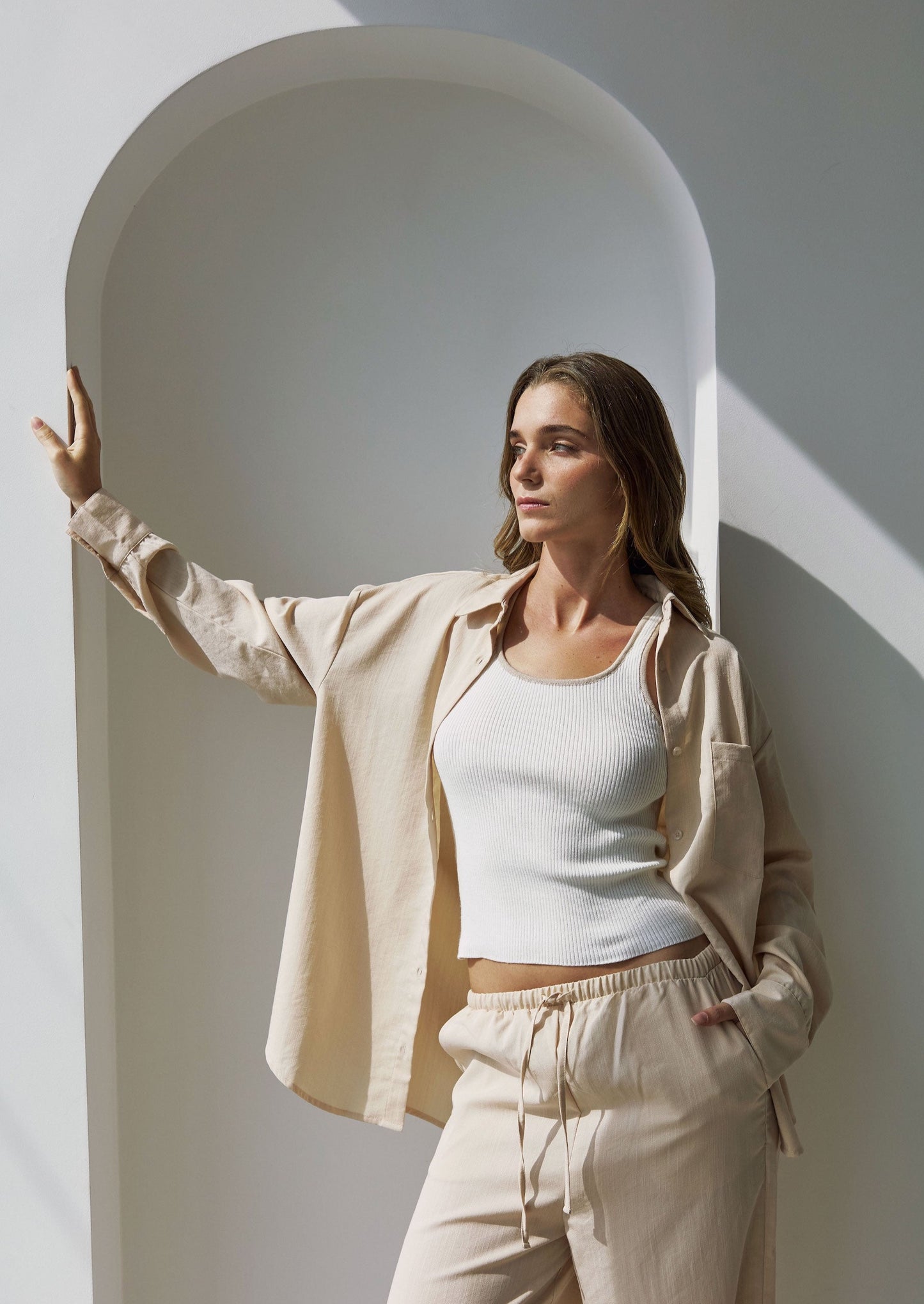 Camisa Gaia - Beige
