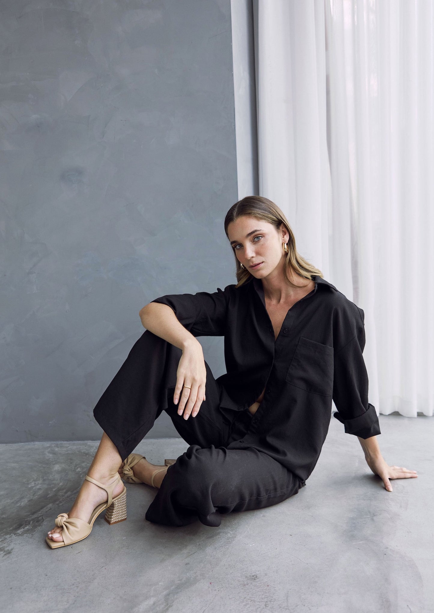 Camisa Gaia - Negro