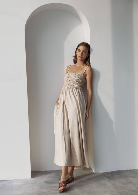 Vestido Greta - Beige