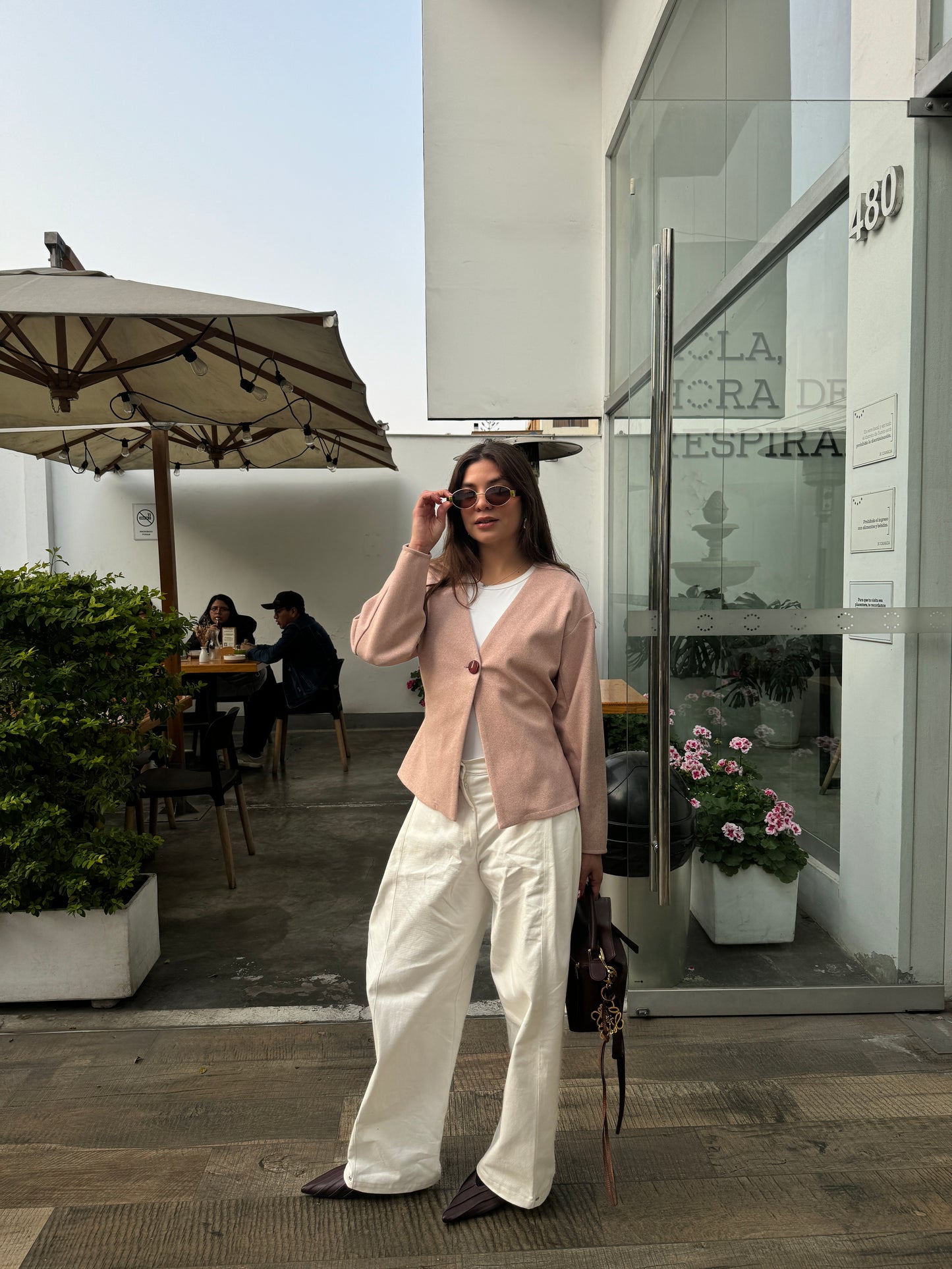 Jacket de paño Coco - Rosada