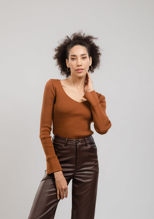 Suéter Fio - Marrón