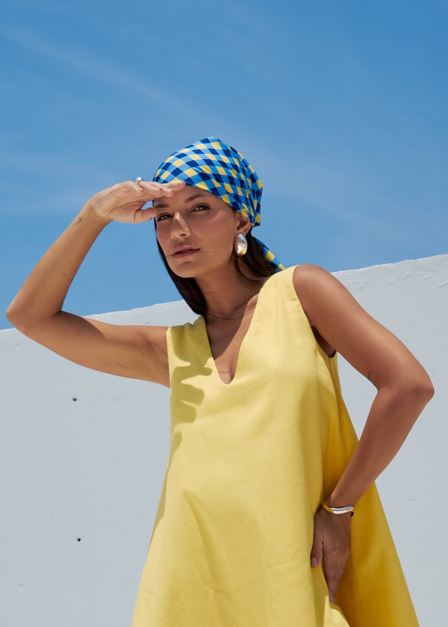 Vestido de Lino Mallorca - Amarillo