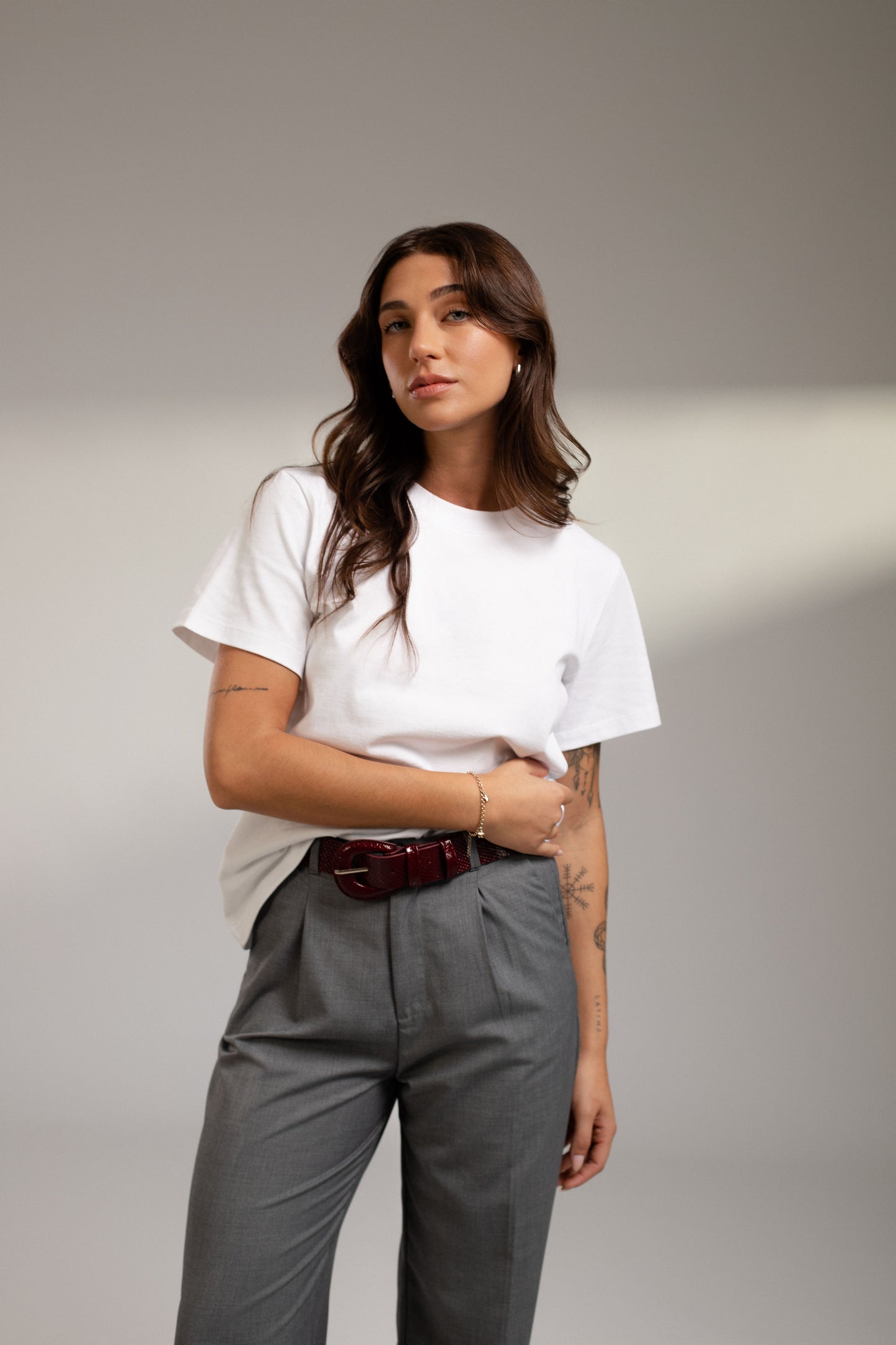 Pantalón sastre recto Victoria - Gris