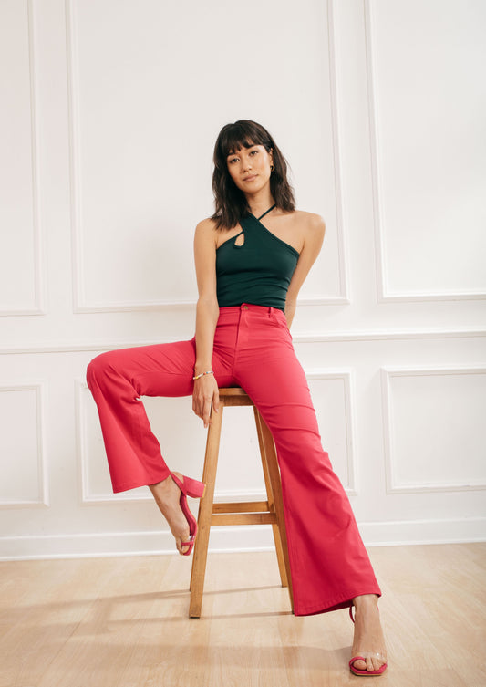 Flare Pant Paula - Fucsia