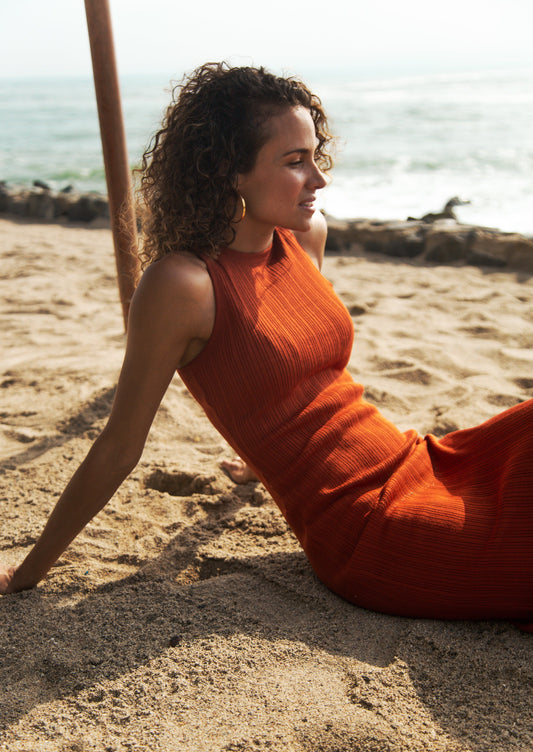 Vestido Mae - Ladrillo