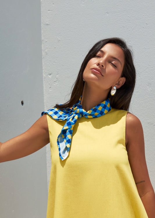 Vestido de Lino Mallorca - Amarillo