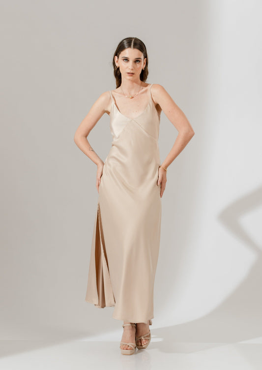 Vestido Jade - Beige