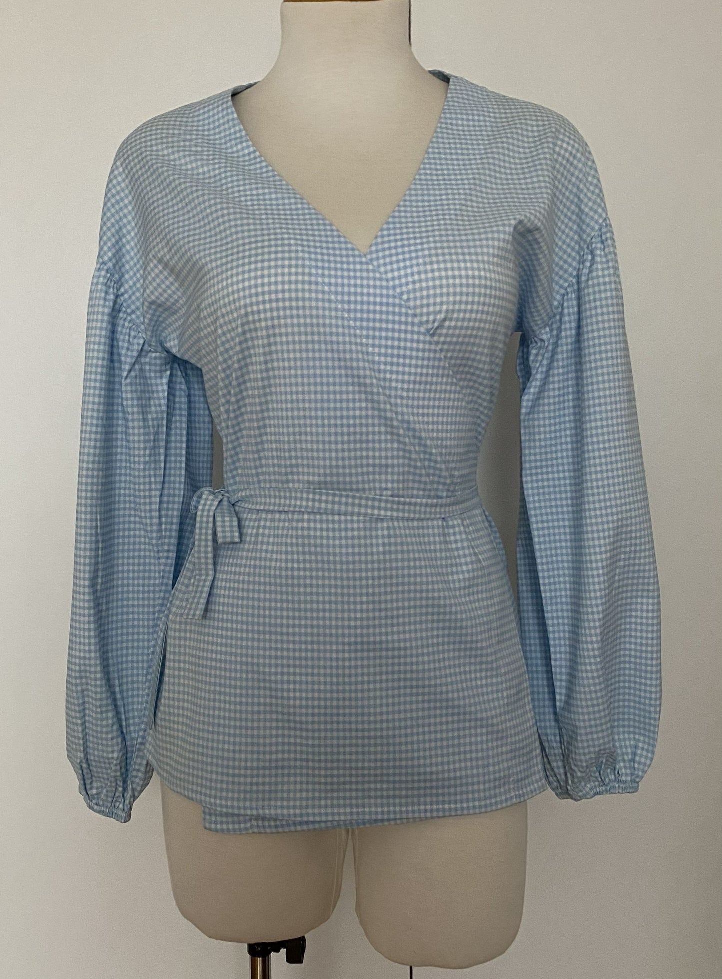 OUTLET Blusa vichy Amalfi - Celeste