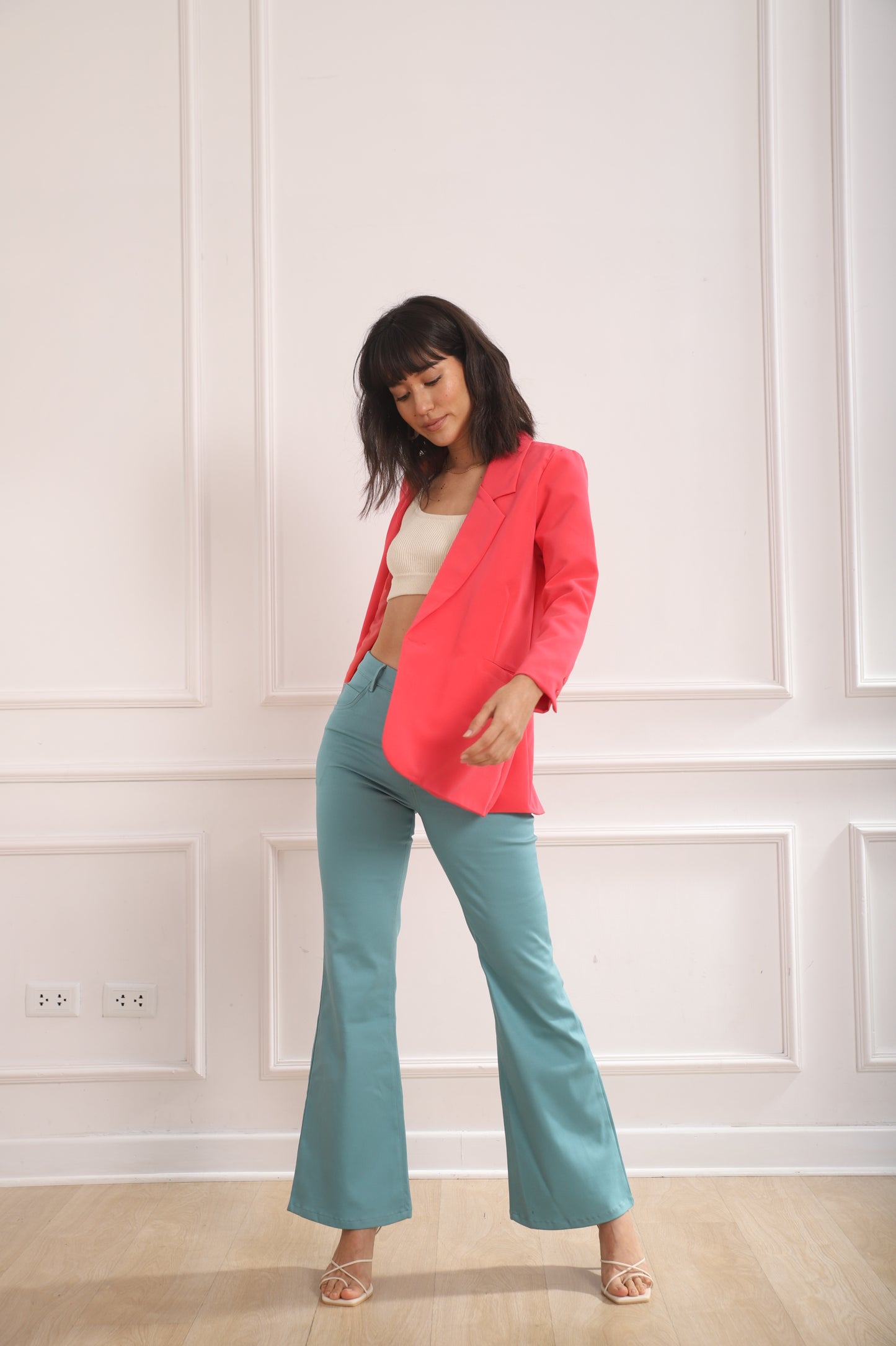 Flare Pant Paula - Turquesa