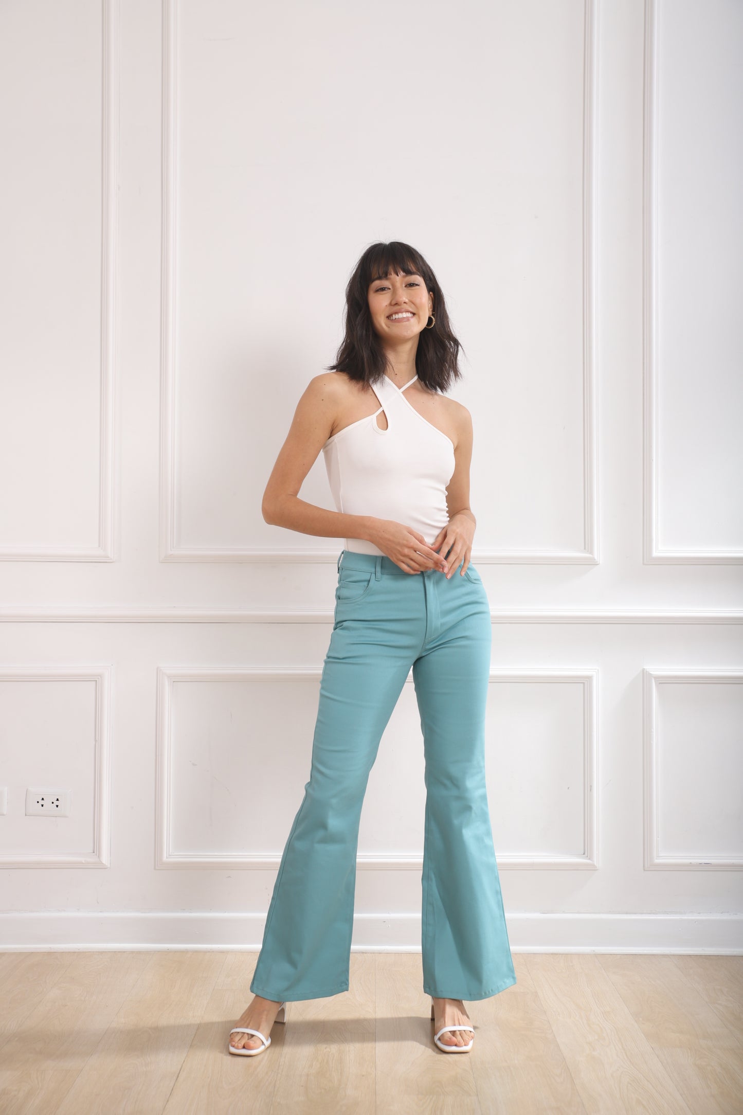Flare Pant Paula - Turquesa