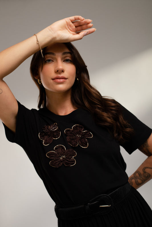 Polo de algodón Noé - Negro